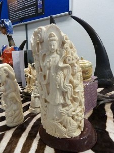 Confiscated ivory carvings. Image courtesy of Wikimedia Commons.
