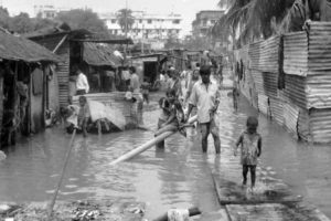 Dhaka underwater post cyclone Bhola 1970